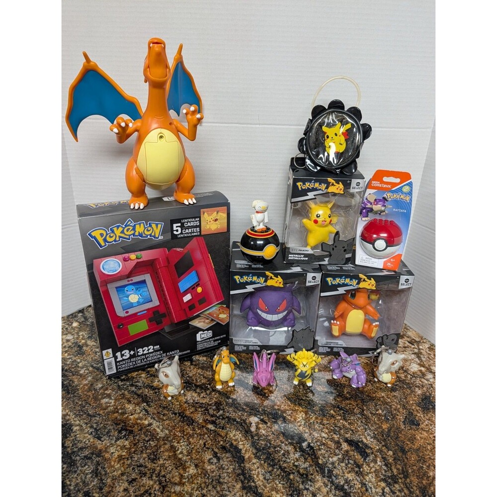 NIB Pokemon MEGA Collector Building Set Damaged And Pokemon Lot